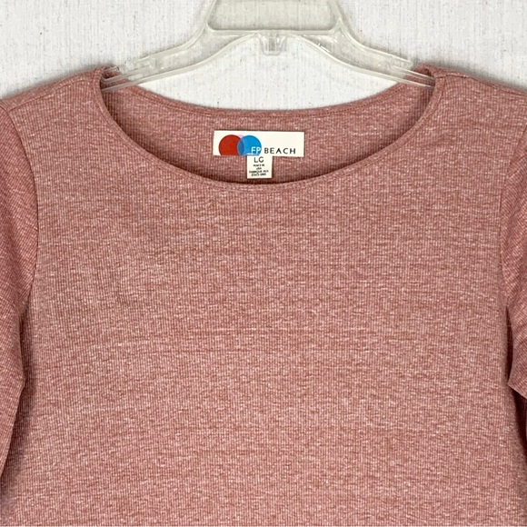 Free People - FP Beach - Cool Cat Ribbed Knit Open Back Mini Dress - Size Large - Picture 5 of 15